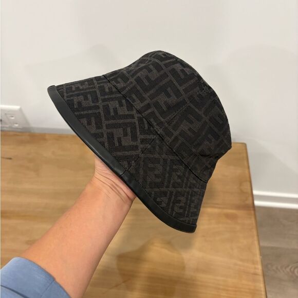 Fendi FF jacquard fabric bucket hat unisex main image 4